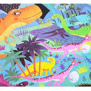 Ma valise puzzle dinosaures 104 pcs