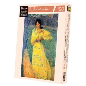 Jeune femme au paon d'aman jean