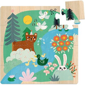 3 puzzles animaux du monde