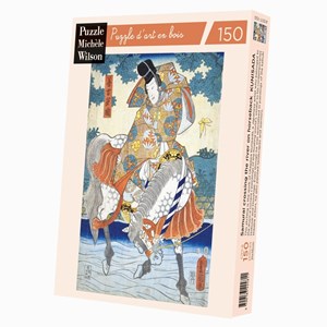 Samouraï traversant la rivière kunisad