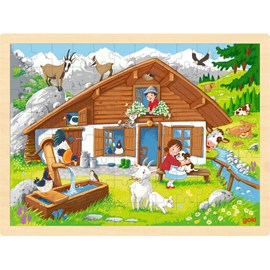 Puzzle sur l'alpage