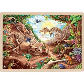 Puzzle fouille dinosaures