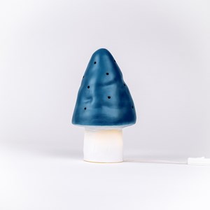 Lampe petit champignon bleu jeans