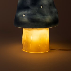 Lampe petit champignon bleu jeans