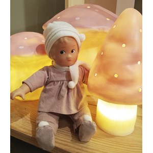 Lampe petit champignon rose