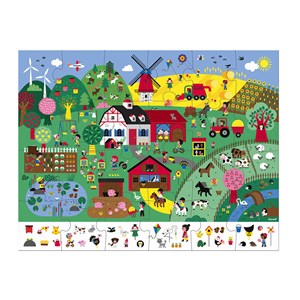 Puzzle d'observation la ferme 24 pcs