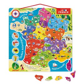 Puzzle carte de france magnétique