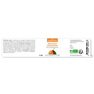 Petit grain clémentinier - huile essentielle bio - 5ml garantie chromacert® - ch