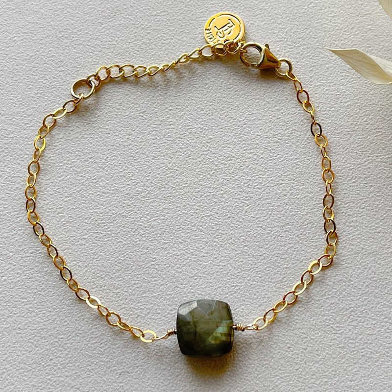 S’TELLE création bijoux. - Bracelet comète labradorite