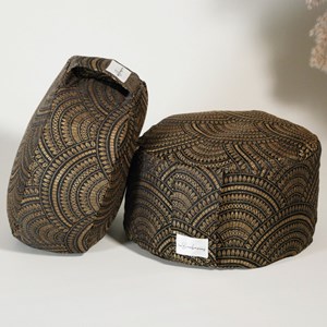 Coussin de méditation bas - zafu aura
