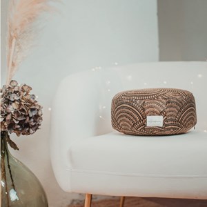 Coussin de méditation bas - zafu aura