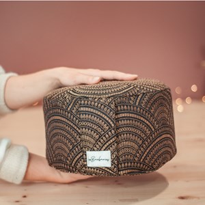 Coussin de méditation haut - zafu aura
