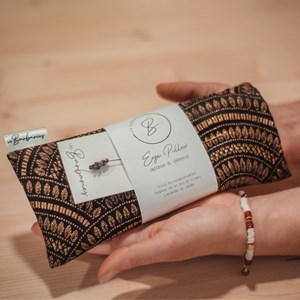 Coussin yeux lin lavande - aura