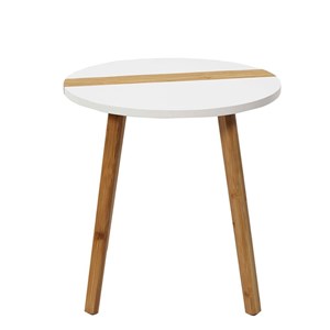 Lot de 2 tables d'appoint gigognes bicol