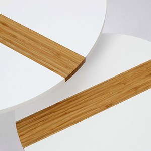 Lot de 2 tables d'appoint gigognes bicol