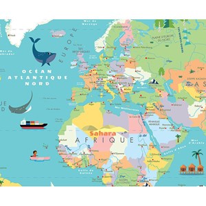 Carte du monde magnétique ingela p. Arr