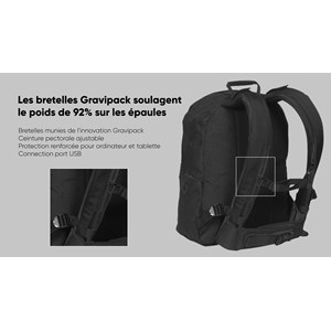 Sac à dos feather plus noir gravipack