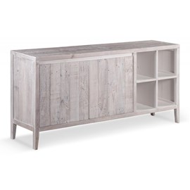 Buffet bois gris - cadélia décoration