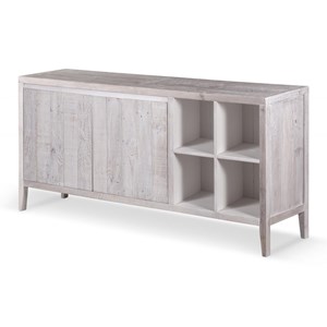 Buffet bois gris - cadélia décoration