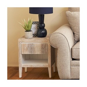 Table de chevet bois gris - cadélia