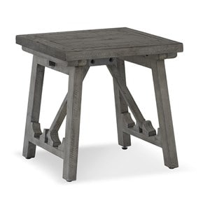 Table de chevet bois gris 56x56x56cm -