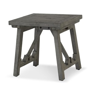Table de chevet bois gris - cidalie