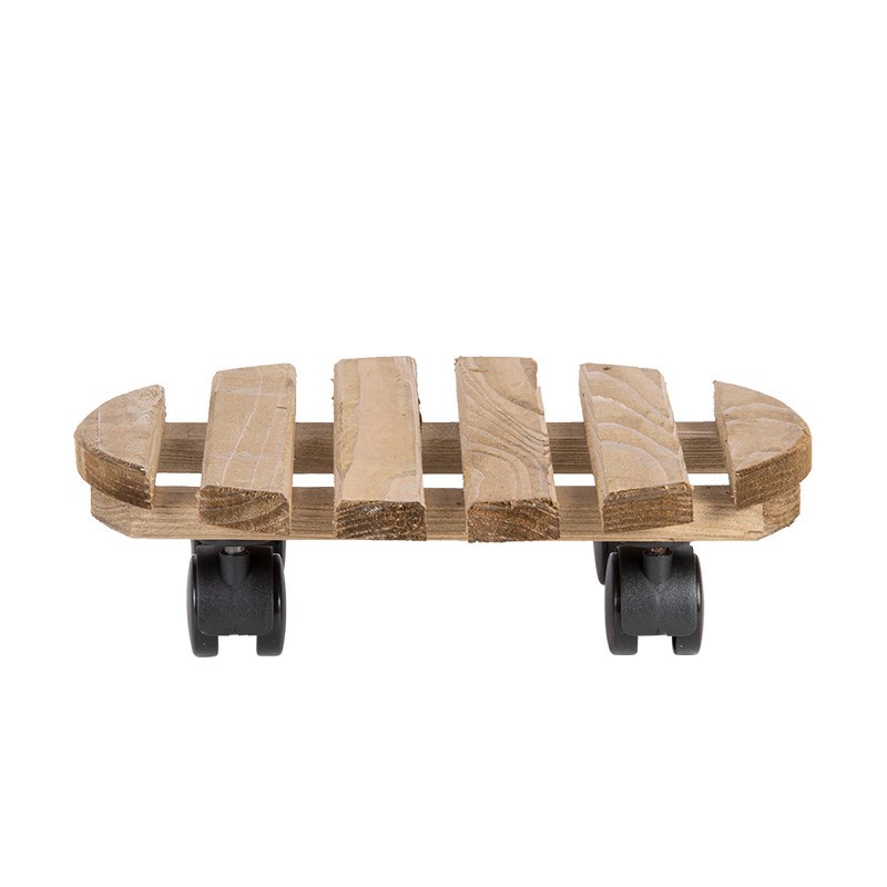 Esschert Design - Support plantes à roulettes rond 29 cm