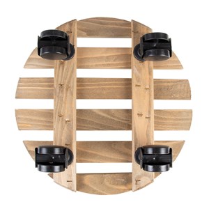 Support plantes à roulettes rond 29 cm