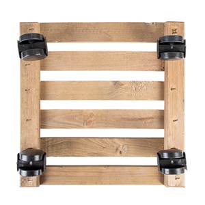 Support plantes à roulettes carré 29 cm