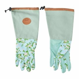 Gants de jardin longs imprimé roses