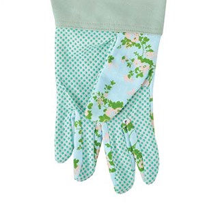 Gants de jardin longs imprimé roses