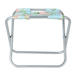 Tabouret range-outils imprimé roses