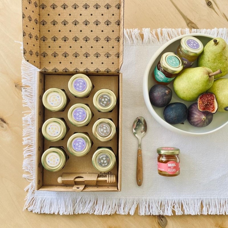 UN TOIT POUR LES ABEILLES - Palette des saveurs 9 miels bio