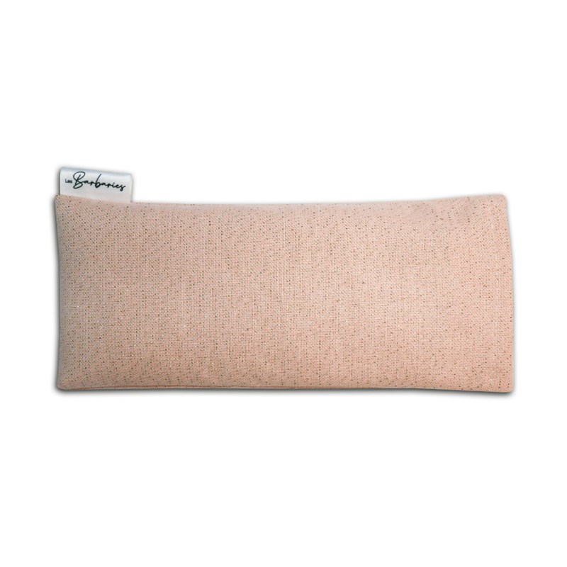 Les Barbaries - Coussin yeux lin lavande - rosa