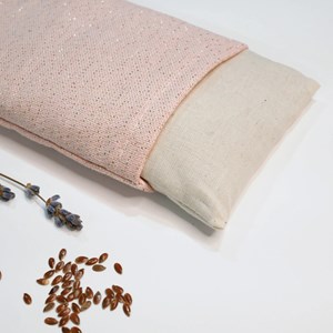 Coussin yeux lin lavande - rosa