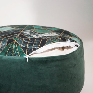 Coussin de méditation bas - zafu jade