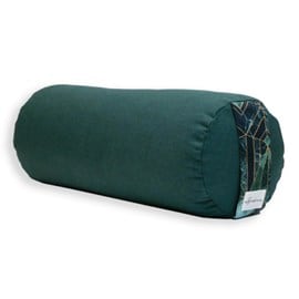 Coussin de yoga - bolster - jade uni