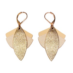 Boucles d'oreilles lotus ivoire