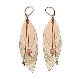 Boucles d'oreilles pop ivoire