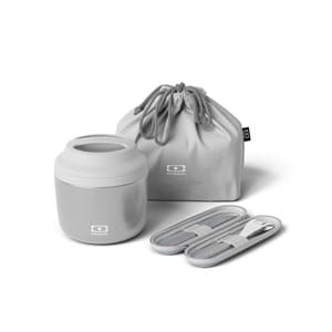 Pack lunch box isotherme metallic silver