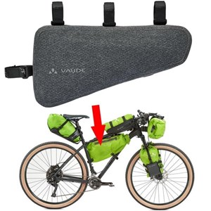 Sacoche cadre vélo vaude trailframe ii noire