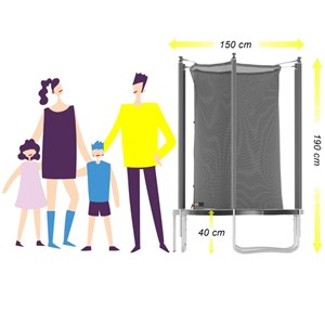 Trampoline cocon ø150cm jump4fun