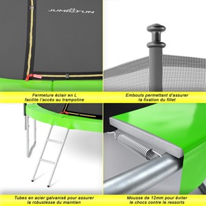 Trampoline classique ø244cm jump4fun