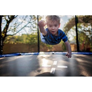 Trampoline classique et matelas réversib