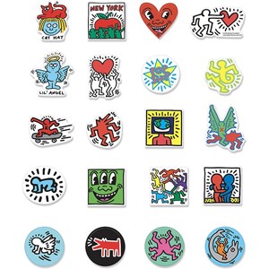 Coffret 20 magnets keith haring
