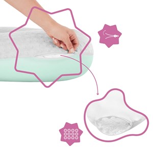 Coussin de maternité - fluffy Bleu