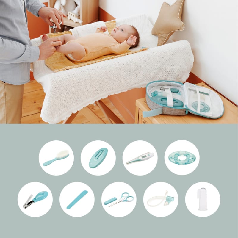 Trousse de soin - 9 accessoires - aqua (Babymoov) - Image 3