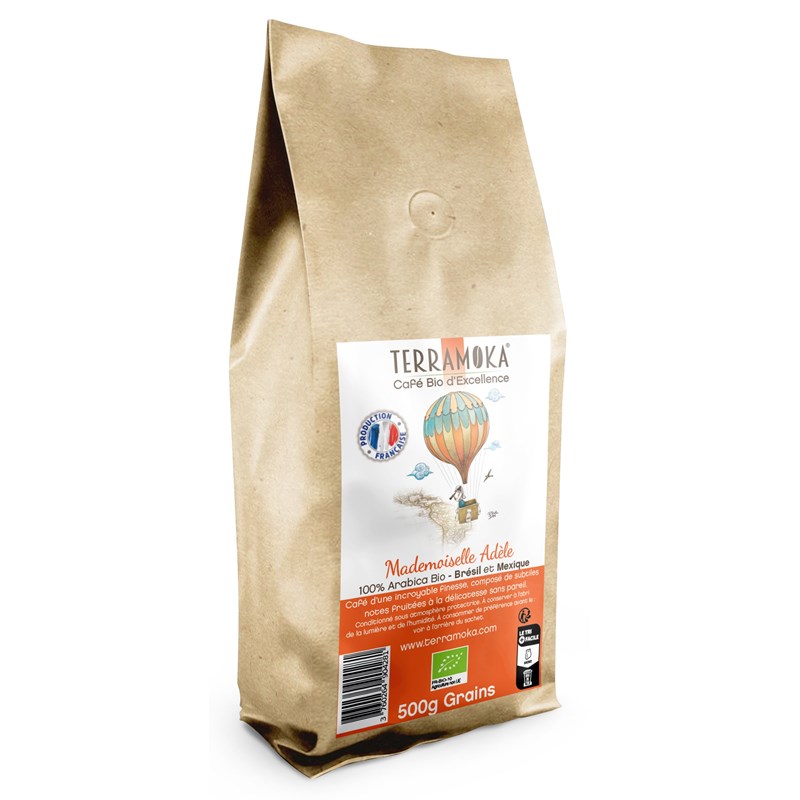 Café bio 500g grains - adèle
