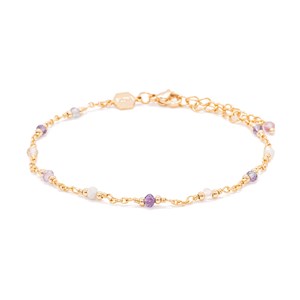 Bracelet bianca en pierres fluorite