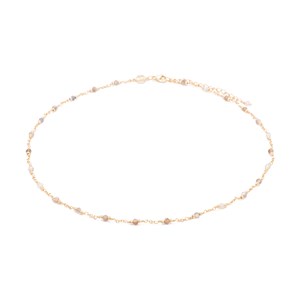 Collier bianca en pierres agate botswana